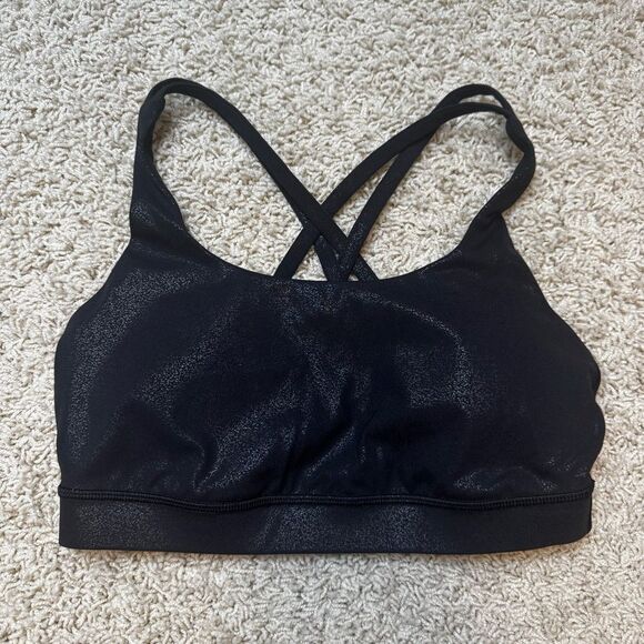 lululemon athletica Tops - Lululemon free to be sports bra black sparkles size 6